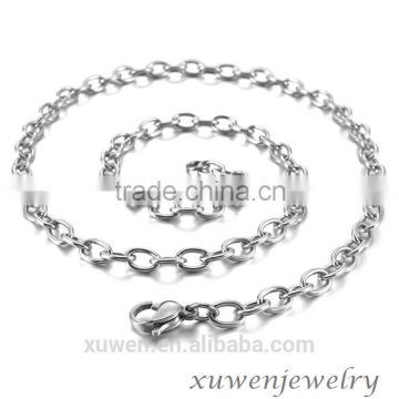 silver tone OEM small stainless steel chain