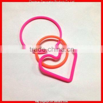 Different size silicone hair band 3MM hair band/3.5MM hair band/heart shape hair band (KMS-1559)