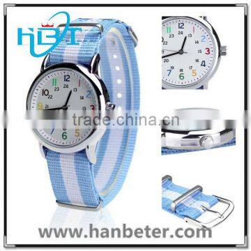 Popular sale colorful nylon strap 5-30ATM waterproof new nylon watch