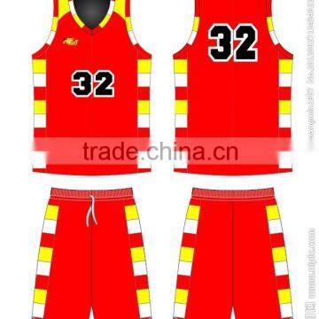 China Newest Design Red Basketball Jersey Wholesale With High Quality
