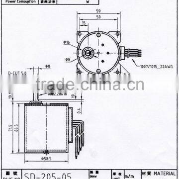 Synchronous Motor SD-205 for Household Electrical Appliances Super-thin Fan Air-conditioning Microwave Jewelry Toys photo-5