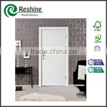 White primer internal wooden door leaf pattern