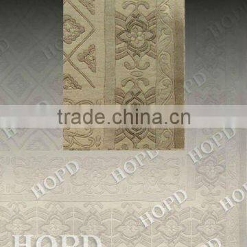 Hand woven carpets and rugs with carved pattern