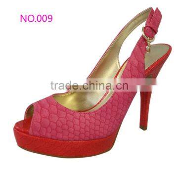 Elegant beautiful ladies open toe sandel fahion high heel shoes