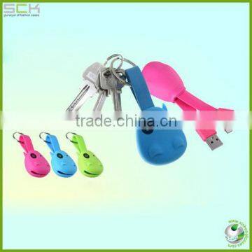 Key Ring Micro 3-in-1 USB Charger Caber for Iphone