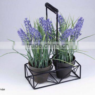 Artificial Flower Plastic Lavender Potted photo-2