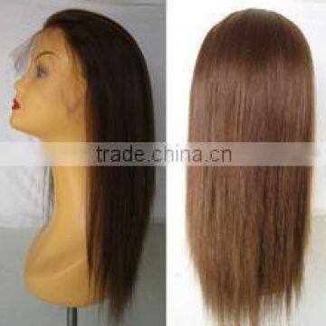 wholesale cheap silky straight indian human hair wig