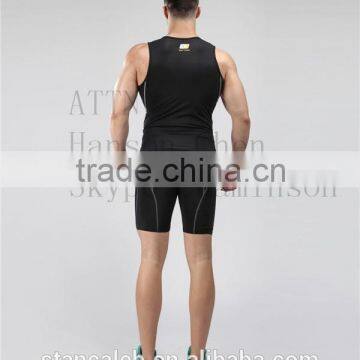 Wholesale Custom Fitness Clothing Men's China Gym Compression Wear T Shirt photo-3