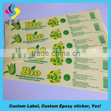 high temperature resistance waterproof transparent self adhesive sticker paper wholesale