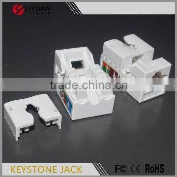 LY-KJ6-52 Support 86 Standard Face Plate Keystone Jack Cat5e Cat6 Connection Jack photo-5