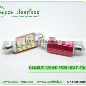 High quality CANBUS LIGHT 12smd 3528 led car lights interior led lights for car interior