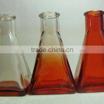 Colored Taper Shape Aroma Reed Diffuser Glass Bottle With Cork photo-3