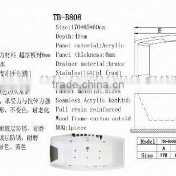 White Fashion Custom Size Portable Poly Resin Freestanding Tub