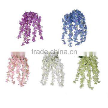 Wedding stage backdrop with artificial MiNi wisteria flower