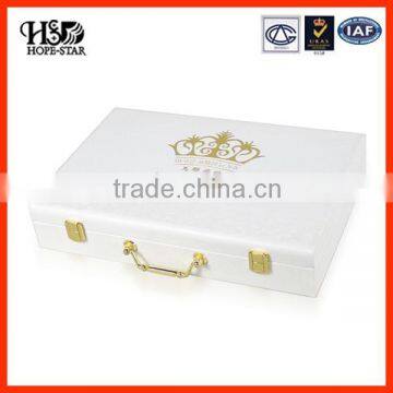 2015 Newest Style Made In China Factory Price Printing pu leather ring box