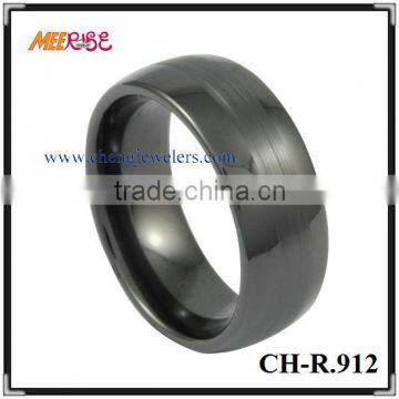 8mm high quality ceramic matte black ring