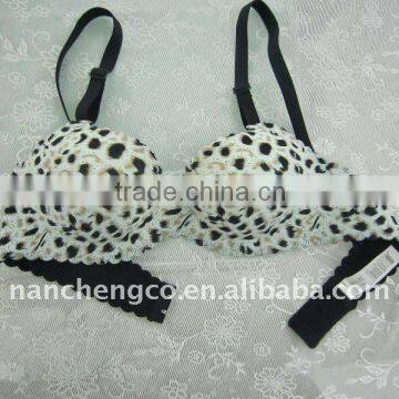 popular hot selling leopard print ladies bra