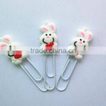 Wholesale Cartoon Customized Shaped Paper Clips PVC Soft Rubber Funny Bookmark