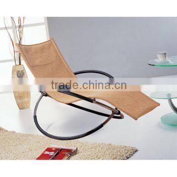 HC-E017 unique fabric leisure rocking chair with steel frame