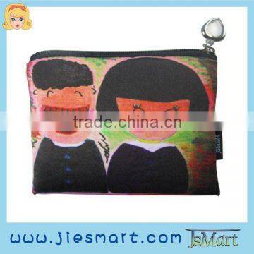 JSMART photo printed bag coin purse change bag fabric printing sublimation bag