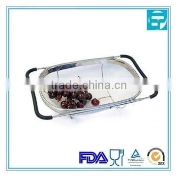 stainless steel kitchen sink colander with handle