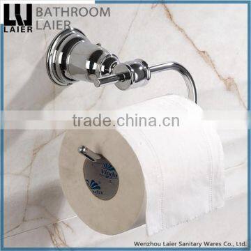 Customized Bathroom Fittings Zinc Alloy Chrome Finishing Bathroom Sanitary Items Wall Mounted Toilet Paper Holder