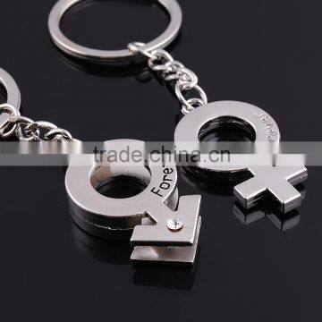 fashion zinc alloy logo hot promotional arrow keychain