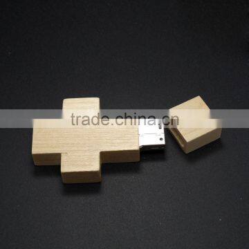 cross Bamboo wood usb USB Flash Disk Novelty cross USB