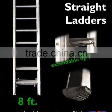 Aluminium 3 Section Straight Ladders 8 Ft.