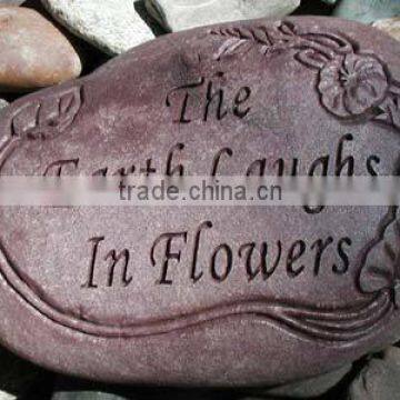 Pink Pebble Stone Name Plate