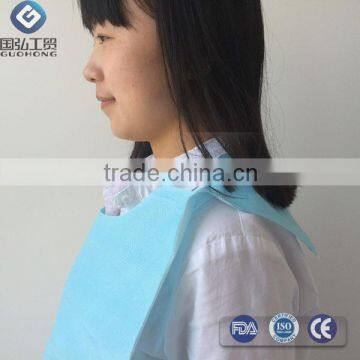 disposable dental bibs paper+pe film