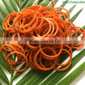 25MM Orange Color Rubber Bands - Natural Rubber Band Manufacturer