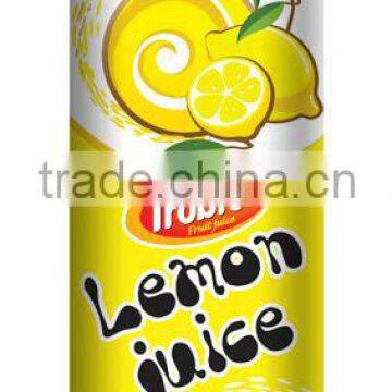 250ml Aluminium Can Lemon Juice