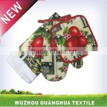 Printed kitchen set, fabric kitchen set
