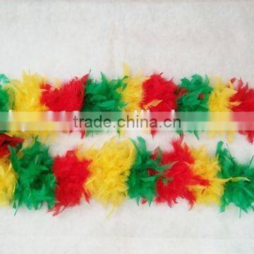 Multi-color feather boa