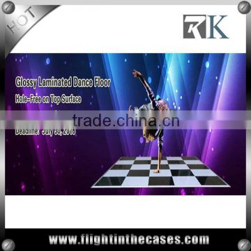 RK Manufacture dance floor on sale Glossy laminated dance floor