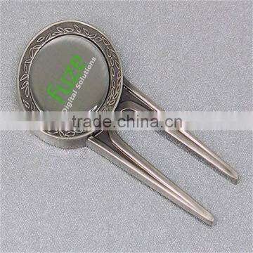 customized golf tool,metal golf divot tool