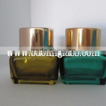 20ml round square face cream glass jar with lid