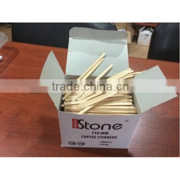 110mm Wooden stirrer coffee