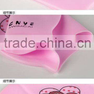 CNYE Silica Gel Cool Swim Caps Knit Swim Cap Waterproof Swim Cap 100% for Children.Hot-sale!! photo-3