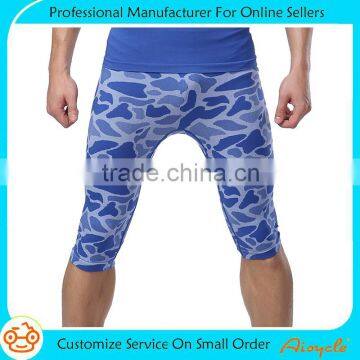 Quick dry custom printing adult compression running shorts