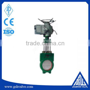 China supply electric class150lb soft sealing knife gate valve