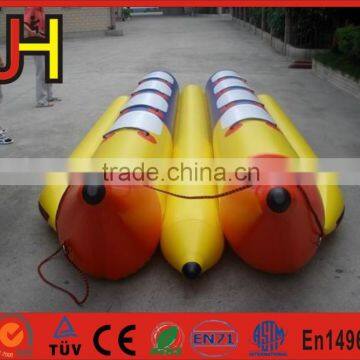 2016 Suppliers Excellent Material Double Tubes Inflatable Water Banana Boat For Sale