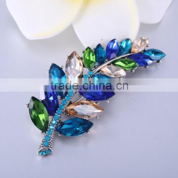 Spanish leaf shape magnet brooch/broches for women