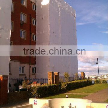 white poly construction flame retardant masking film