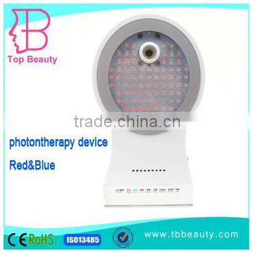 Portable LED blue red light therapy lamp acne treatment with atomization