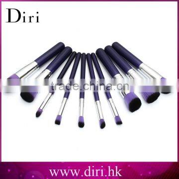 High quality New 10Pcs Makeup Brushes Set Purple Brush Kit