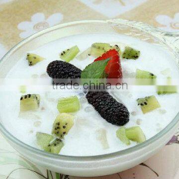 coconut sago dessert with fruit