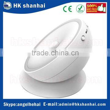 USB rechargeable human body sensor switch 360 rotary 0.5W motion sensor night light lamp lighting intelligent night light