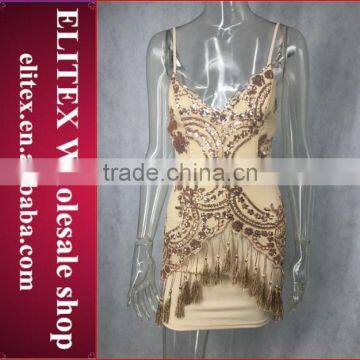 Wholesale Yellow Camisole Girls Sexy Dress Party Dresses